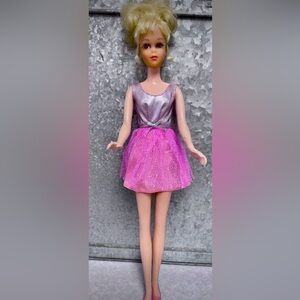 Francie 1966 Barbie Doll in Pink Dress